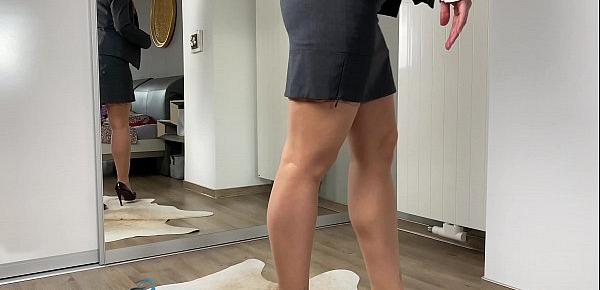  business woman tries different panties, Business Bitch